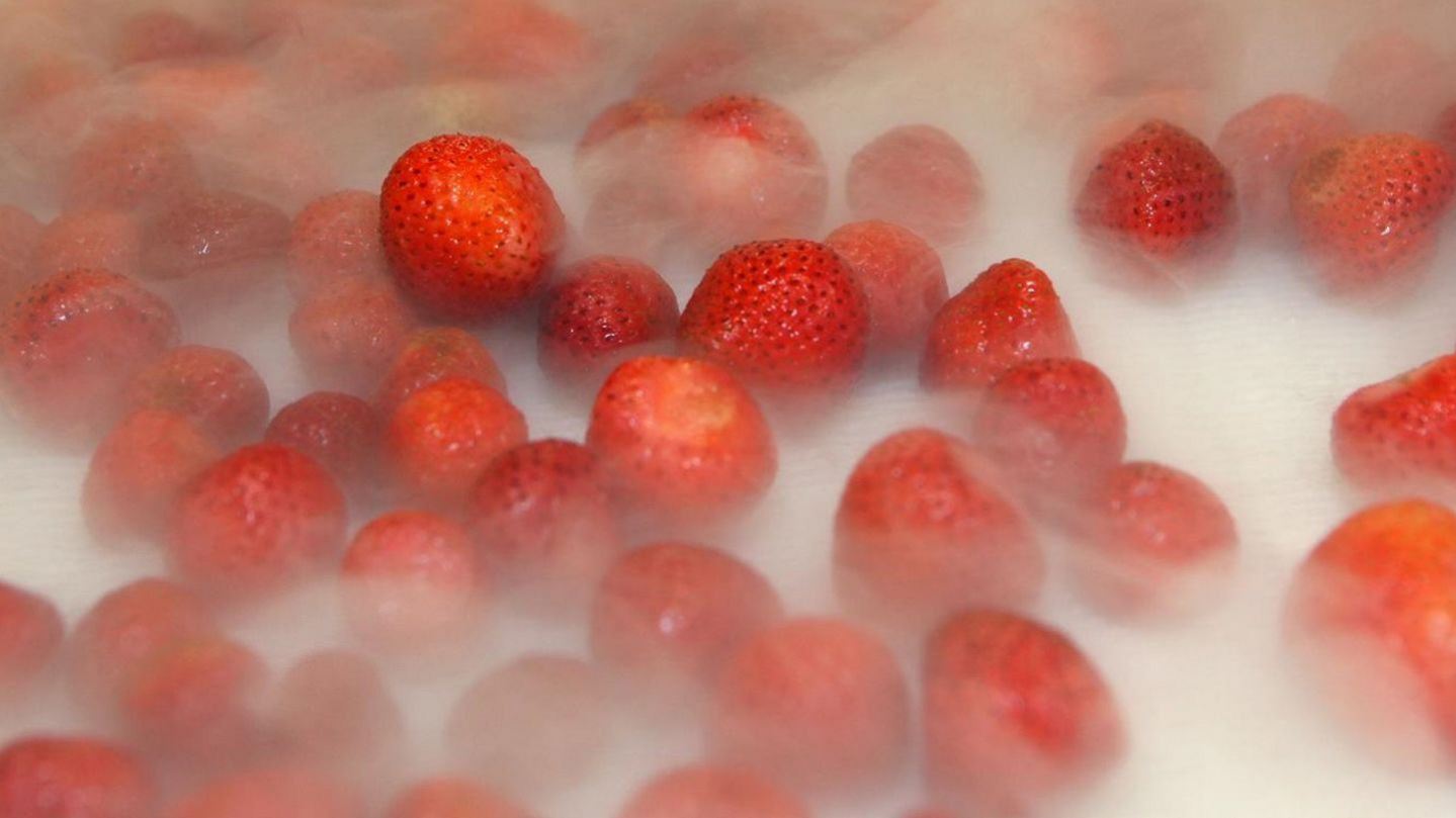 Frozen strawberries