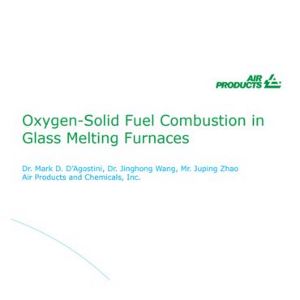 Oxygen-Solid Fuel Combustion in Glass Melting Furnaces Article Screenshot