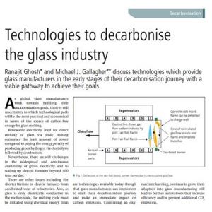 Technologies to decarbonise the glass industry article screenshot