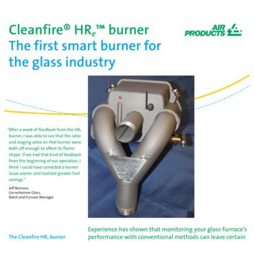 Cleanfire® HRℯ™ Burner-the First Smart Burner for the Glass Industry screenshot