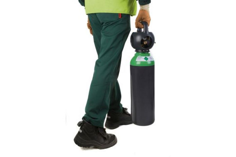 Carrying Gas Cylinder