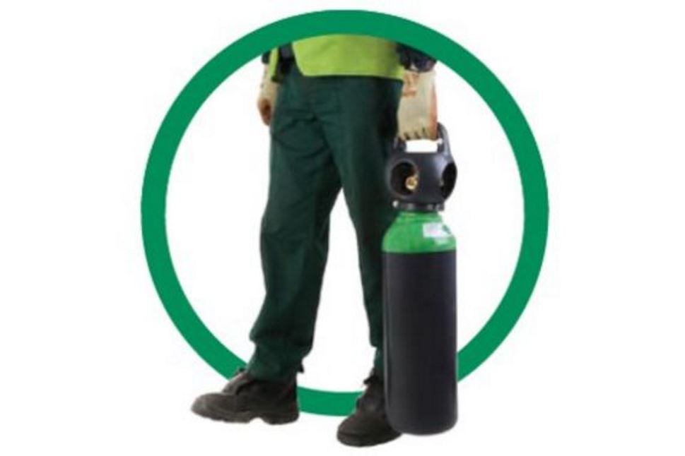 Carrying Gas cylinder