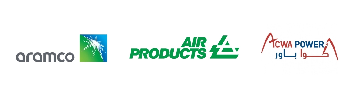 Aramco, Air Products and ACWA Power Logos
