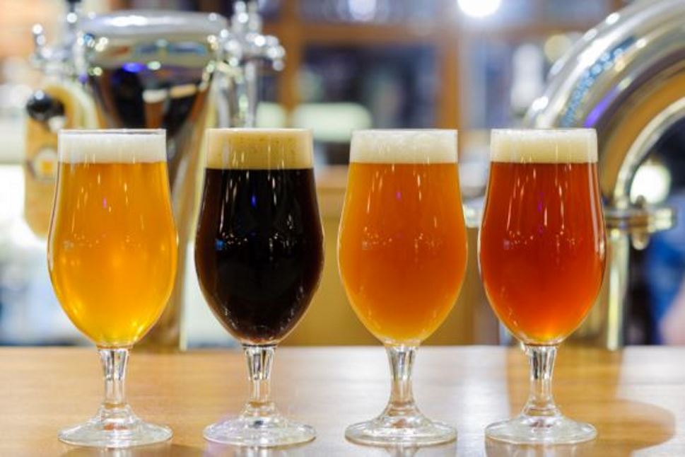 Drink Glasses on a Bar